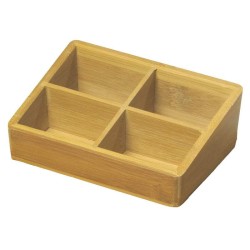 Bandeja Bolsitas Bambú STYLUS. Compra accesorios de baño para colectividades en VenusCatalogo.com