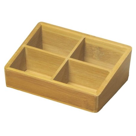 Bandeja Bolsitas Bambú STYLUS. Compra accesorios de baño para colectividades en VenusCatalogo.com