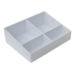 Bandeja Pequeña Bolsitas Blanca ZEN LINE. Compra accesorios de baño para colectividades en VenusCatalogo.com