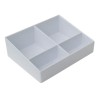 Bandeja Pequeña Bolsitas Blanca ZEN LINE. Compra accesorios de baño para colectividades en VenusCatalogo.com