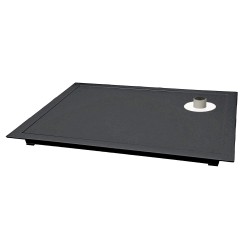 Bandeja Principal Perforada ZEN LINE Negra. Compra accesorios de baño para colectividades en VenusCatalogo.com